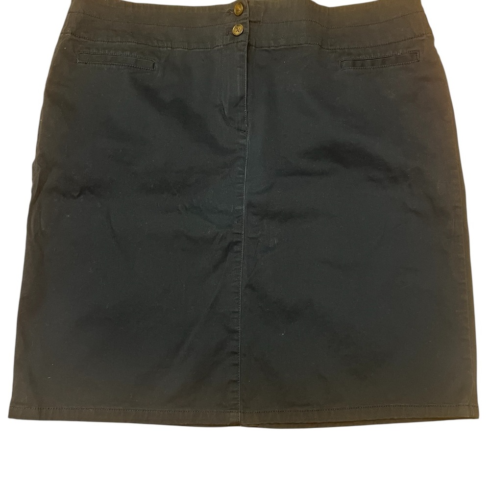 J. Jill Black Mini Skirt
